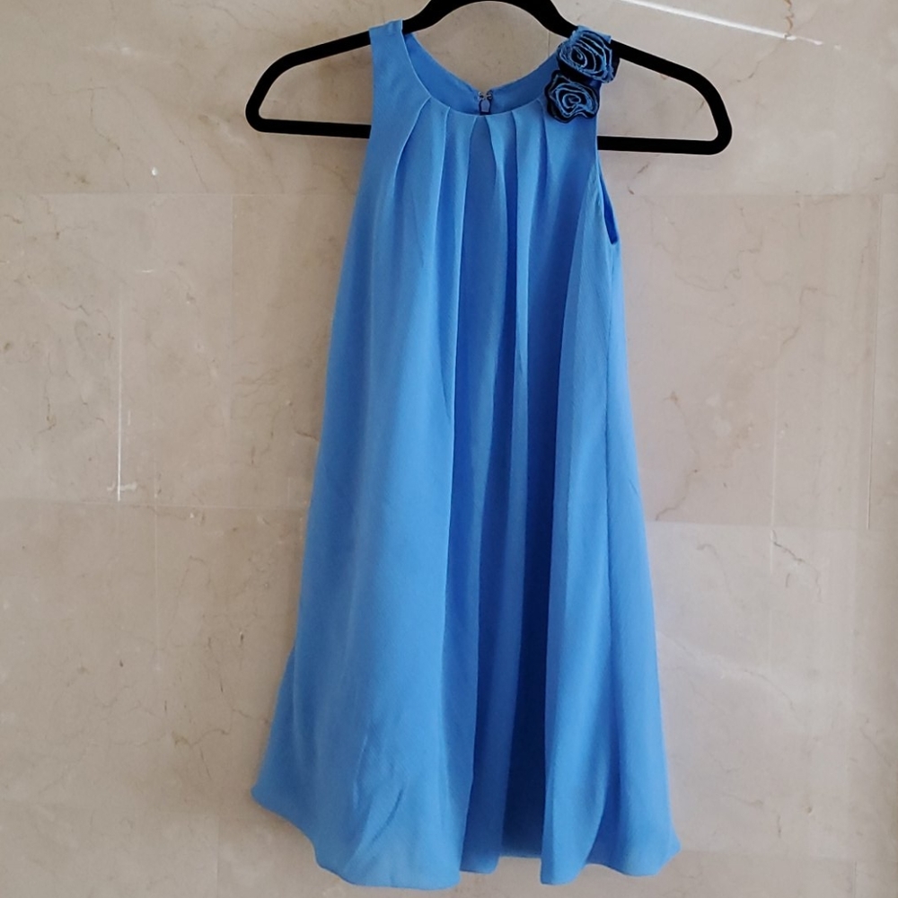 GIRL'S BLUSH BY US ANGELS BLUE DRESS